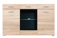 Comodă Gerbor Vusher (KOM 1W2D2S) Nimfeia Alba/White Polish