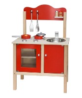 Bucătărie Viga Red Kitchen with Accessories (50384)