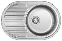 Chiuvetă de bucătărie Becky 77 50 0.6 BK RIF Right