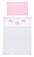 Lenjerie de pat pentru copii Albero Mio Clouds Pink (C-5 H247)