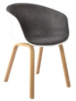 Scaun Deco Cortez-F White Grey 