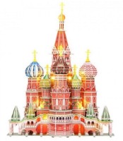 3D пазл-конструктор Cubic Fun St. Basils Cathedral (L519h)