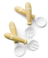 Набор вилочек и ложек BabyBjorn Powder Yellow (073066A)