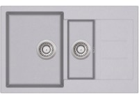 Кухонная мойка Aquasanita Helika Tesa SQT151 Alumetallic