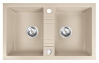 Кухонная мойка Ferro DRGM2/48/78SA 780x480mm Sand (04989) 