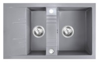 Кухонная мойка Ferro DRGM3/48/79GA 790x480mm Gray (04179) 