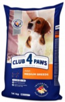 Hrană uscată pentru câini Club 4 Paws Premium Adult Medium 14kg