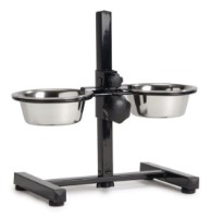 Стойка с двумя мисками для собак Beeztees Black 653558