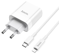 Зарядное устройство Hoco C80A Rapido QC3.0 Type-C to Lightning White