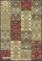 Covor Ecofloor Farashe (183C491330) Patchwork Ethnic Style with Red 1.60x2.30m