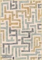 Covor Ecofloor Farashe (327C491440) Labyrinths Yellow/Red 1.60x2.30m
