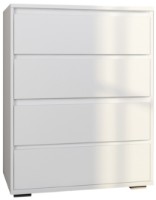 Comodă Sokme Лайн 4Ш Alb