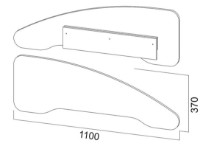 Барьер для кровати SV-Мебель Карелия Сосна