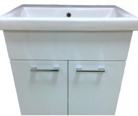 Шкаф с умывальником Aquaplus Bergamo White 70cm