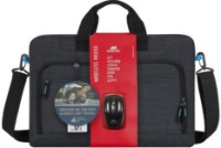 Сумка для ноутбука Rivacase 8058 Black + Wireless Mouse