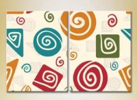 Pictură ArtPoster Abstraction geometric shapes 03 (2225808)