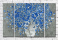 Pictură Magic Color Blue flowers in a vase (3572565)