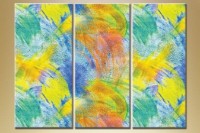 Pictură Magic Color Triptych Abstraction 117 (1609974)