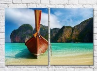 Картина ArtPoster One boat off the French Riviera (3453785)