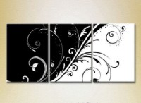 Pictură Magic Color Triptych Black and White Patterns (2229578)