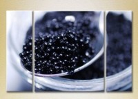 Картина Magic Color Triptych Black caviar in a jar (2698733)