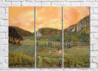 Pictură ArtPoster Vineyards in the Hills (3470937)