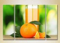 Pictură Magic Color Triptych Orange Juice (2698622)