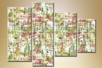 Pictură Rainbow Polyptych Abstraction 118 (1609855)