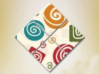 Pictură Rainbow Polyptych Abstraction Geometric Shapes (2230503)