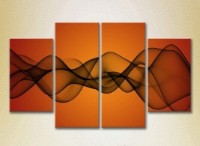 Картина Rainbow Polyptych Abstraction orange black 03 (2230298)