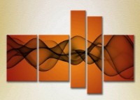 Картина Rainbow Polyptych Abstraction orange black 10 (2231691)