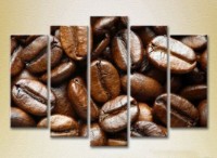 Pictură Rainbow Polyptych Coffee Beans 06 (2224570)