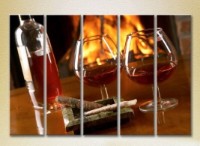 Pictură Rainbow Polyptych Cognac and Cigar (2224580)