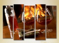 Картина Rainbow Polyptych Cognac and Cigar 01 (2224581)