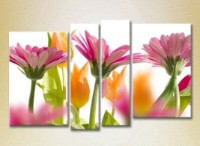 Pictură Rainbow Polyptych Gerbera 04 (2932275)