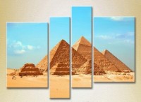 Pictură Rainbow Polyptych Great Egyptian Pyramids at Giza 03 (2718116)