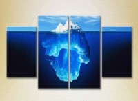Картина Rainbow Polyptych Iceberg Underwater 01 (2223428)