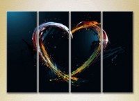 Картина Rainbow Polyptych Multicolored Heart 03 (2230371)