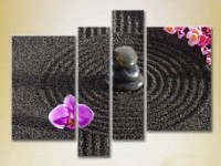 Картина Rainbow Polyptych Orchids and massage stones (2932321)