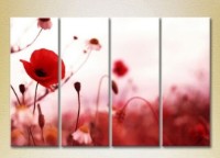 Pictură Rainbow Polyptych Poppies 01 (2932309)