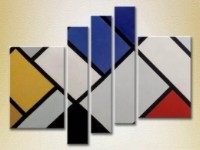 Картина Rainbow Polyptych Red blue cage 05 (2231717)