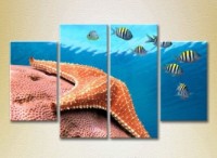 Картина Rainbow Polyptych Starfish at depth 01 (2223405)