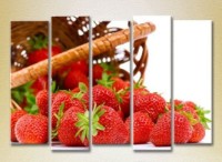 Pictură Rainbow Polyptych Strawberry in a basket 02 (2224578)