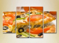 Pictură Rainbow Polyptych Vegetable Pizza 02 (2220273)