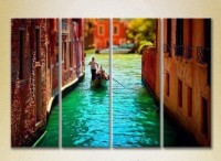 Pictură Rainbow Polyptych Venice Canal 02 (2718177)
