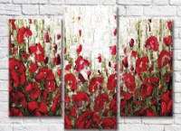 Картина Rainbow Red Poppies (3572538)