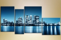 Картина Gallerix Polyptych 4 Night city 1 (1430789)