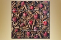 Pictură Gallerix Polyptych chocolate and raspberries (1547211)