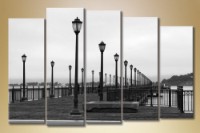 Pictură Gallerix Polyptych Embankment lanterns (1523190)