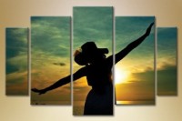 Pictură Gallerix Polyptych girl at sunset (1529779)